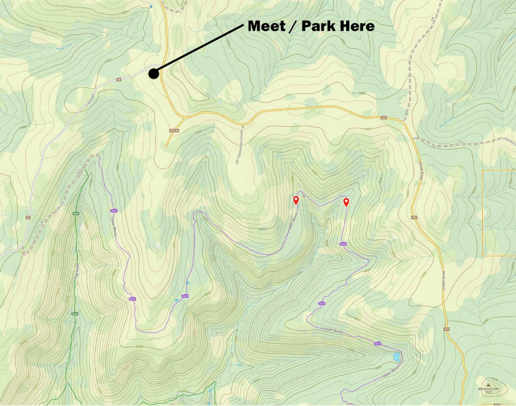 Trailwork Meeting point map